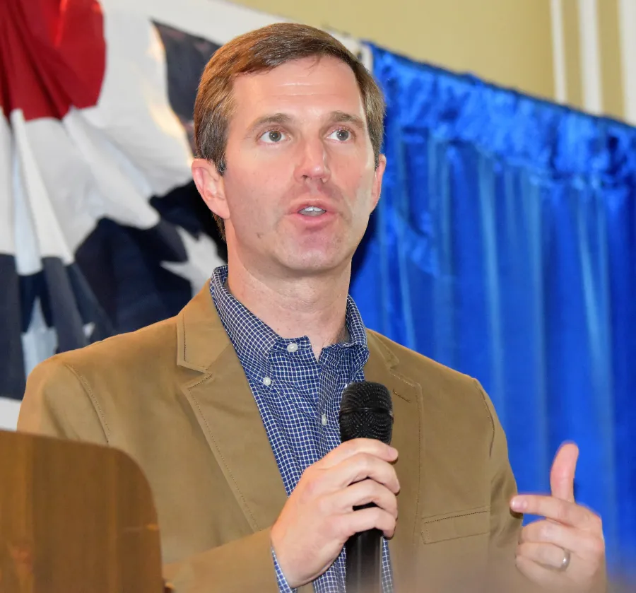Beshear speaking at the 2019 labor luncheon