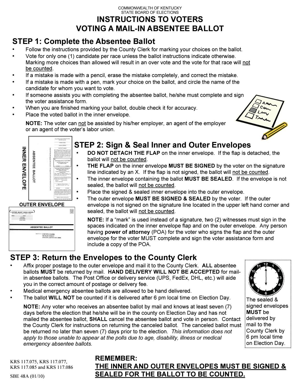 Fill out that absentee ballot correctly, or it won't count | Kentucky