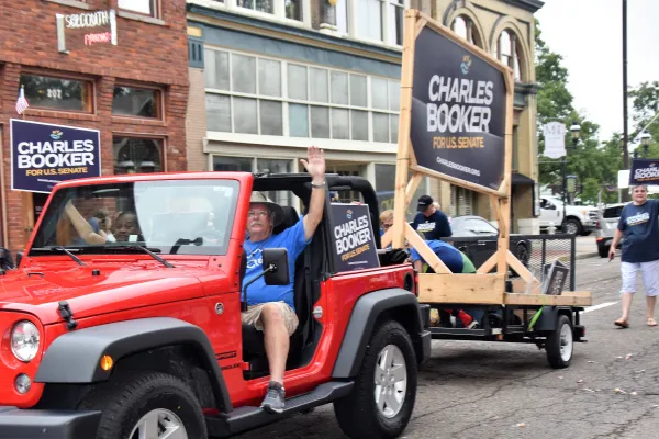 Booker supporters joined the Paducah Labor Day parade. Photo by BERRY CRAIG