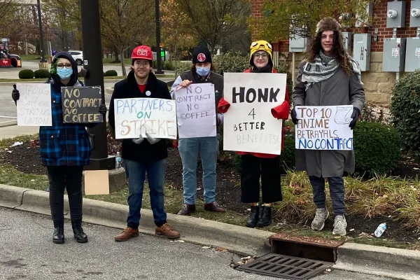 Union Starbucks workers in Louisville. 