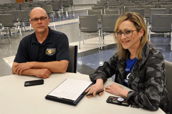 From left, James Campbell and Jeni Ward Photo by BERRY CRAIG