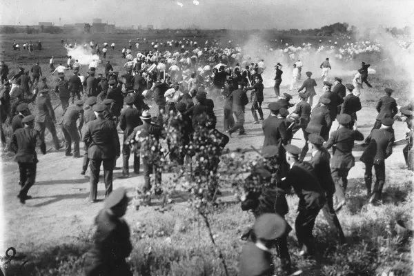 National Archives and Records Administration photograph titled "The Chicago Memorial Day Incident." 