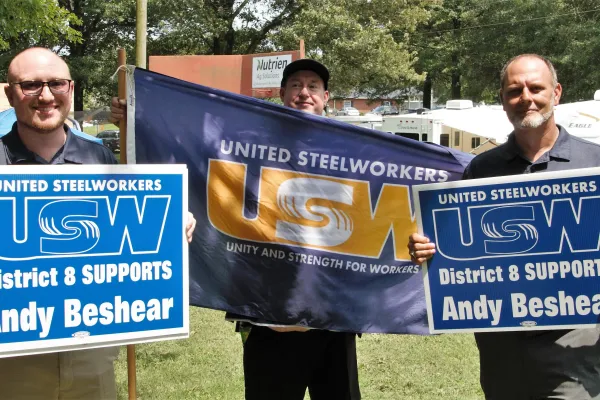 From left, Josh Gray, Justin Herthel and Chad Conley