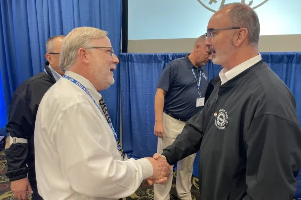 Bill Londrigan and Shawn Fain Photo by BERRY CRAIG