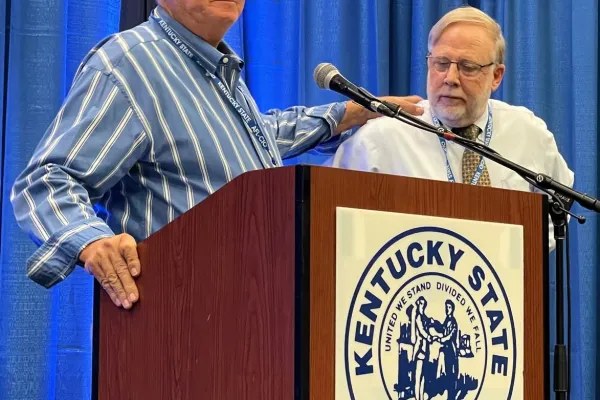 Joe Holland and Bill Londrigan Photo by BERRY CRAIG