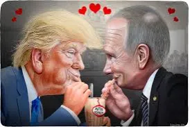 Donald Trump and Vladimir Putin by DONKEYHOTEY