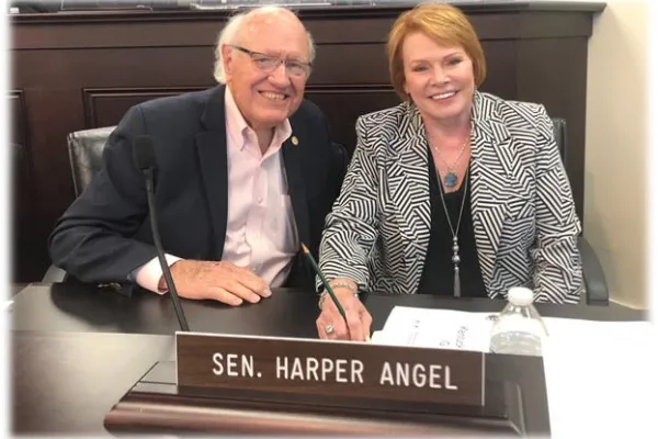 Pictured alongside former Governor Julian M. Carroll during our time as colleagues in the Kentucky State Senate (LRC Public Information).