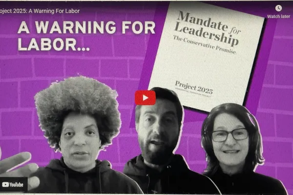 Screenshot of video title