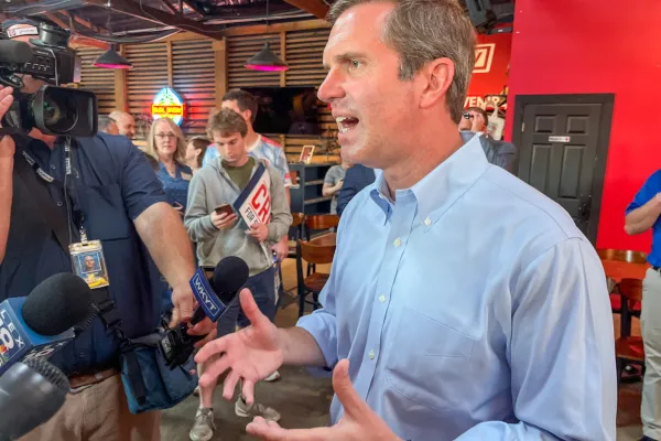 Gov. Andy Beshear Lantern photo by McKENNA HORSLEY