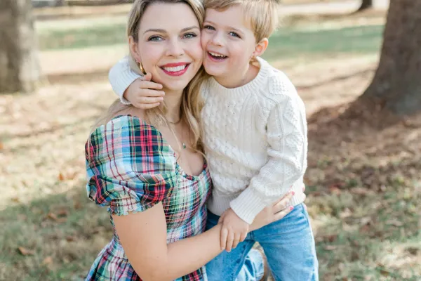 Erin Marshall and her son, Teddy