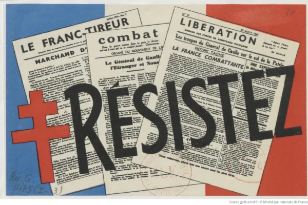 World War II French Resistance collage