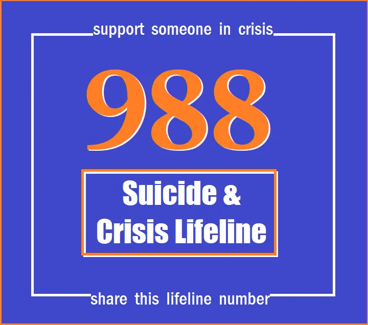 Suicide and Crisis Lifeline logo 